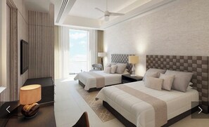 3 Schlafzimmer, Zimmersafe, Schreibtisch, Bügeleisen/Bügelbrett