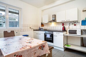 Fridge, microwave, oven, stovetop - Holiday Apartment 'Nguyen Und Le 2' with Wi-Fi (Neukirch)