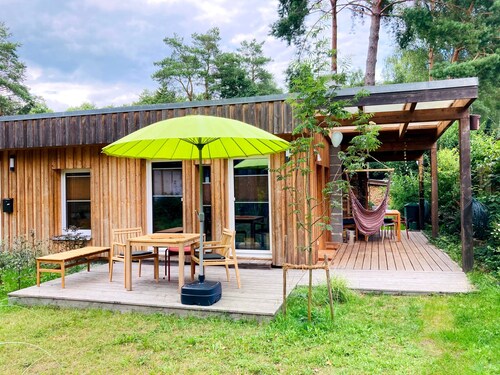 Relaxation at Lake Grimnitzsee with Terrace, Garden, and Wi-Fi