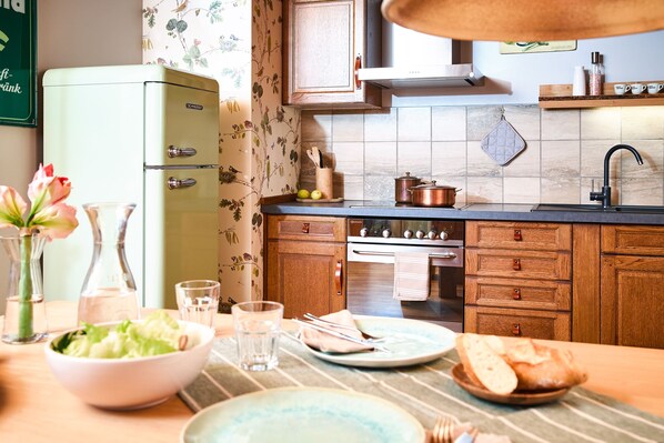 Køleskab, ovn, kogeplade, opvaskemaskine