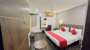 Desk, laptop workspace, blackout drapes, soundproofing - Ayaan Residency (Noida)