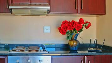 Jääkaappi, mikroaaltouuni, uuni, vedenkeitin