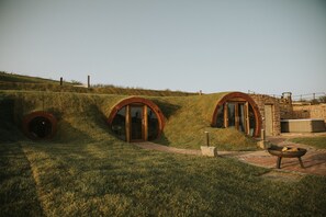 Exterior - Otters View -  Underground Hobbit Home Sleeping 6 guests, Pet Friendly (Rhayader)