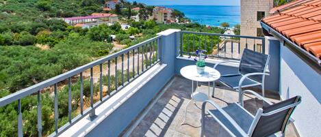 Superior Duplex Apartment with seaview and pool | Balcony view