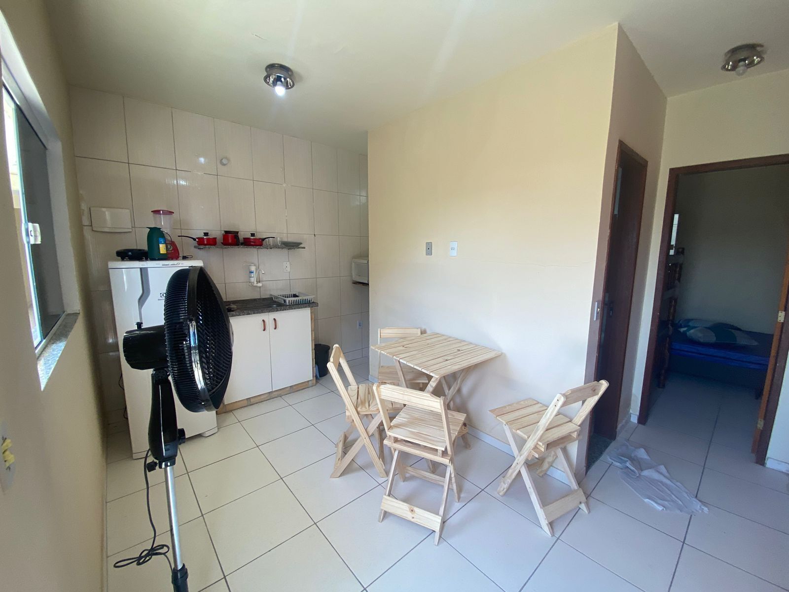 Estúdio básico | Cozinha privada | Geladeira, micro-ondas, liquidificador