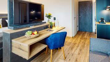 Standard-Studiosuite | Zimmersafe, schallisolierte Zimmer, kostenloses WLAN, Bettwäsche
