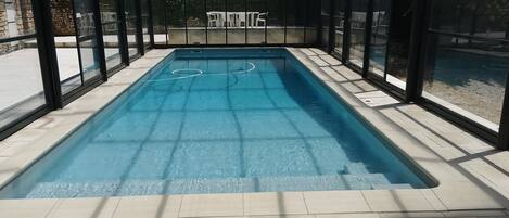 Piscine extérieure, piscine chauffée
