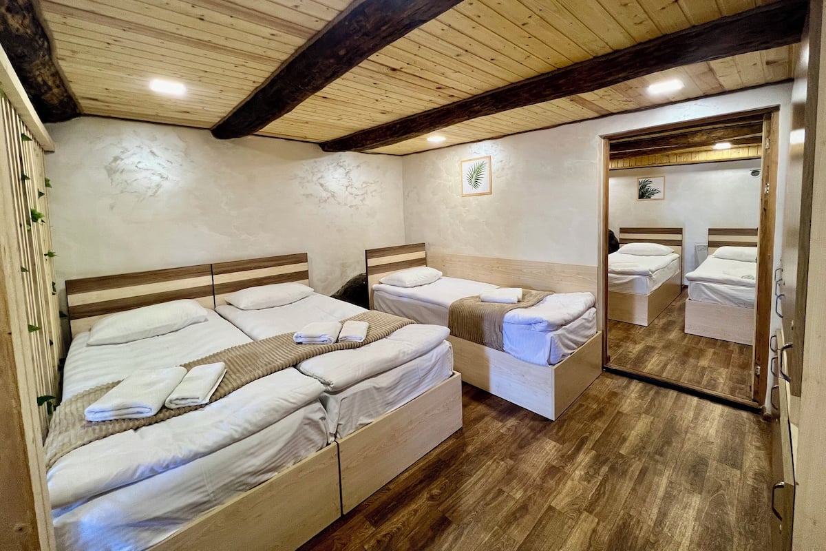 Habitación económica | Ropa de cama de alta calidad y edredones de plumas