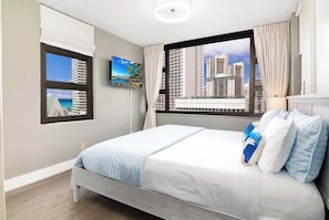 1 habitación, tabla de planchar con plancha, wifi gratis y ropa de cama 