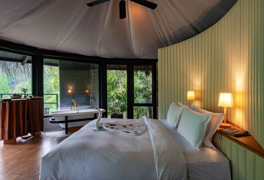 Cabaña superior, 1 habitación, para no fumadores | Cortinas blackout y wifi gratis 