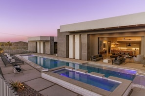 A heated pool