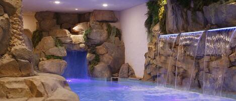 Indoor pool, a heated pool