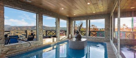 Indoor pool, a heated pool