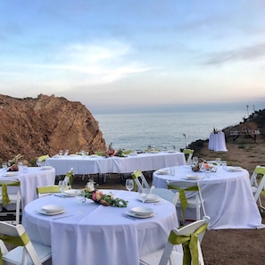Espace banquet en plein air
