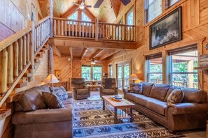 TV, fireplace, DVD player