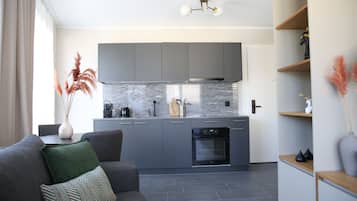 Appartement Supérieur, 1 chambre, cuisine, vue fleuve | Cuisine privée