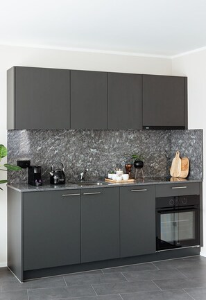 Full-sized fridge, microwave, oven, stovetop - Lamira Serviced Apartments Zurich City (Zürich)