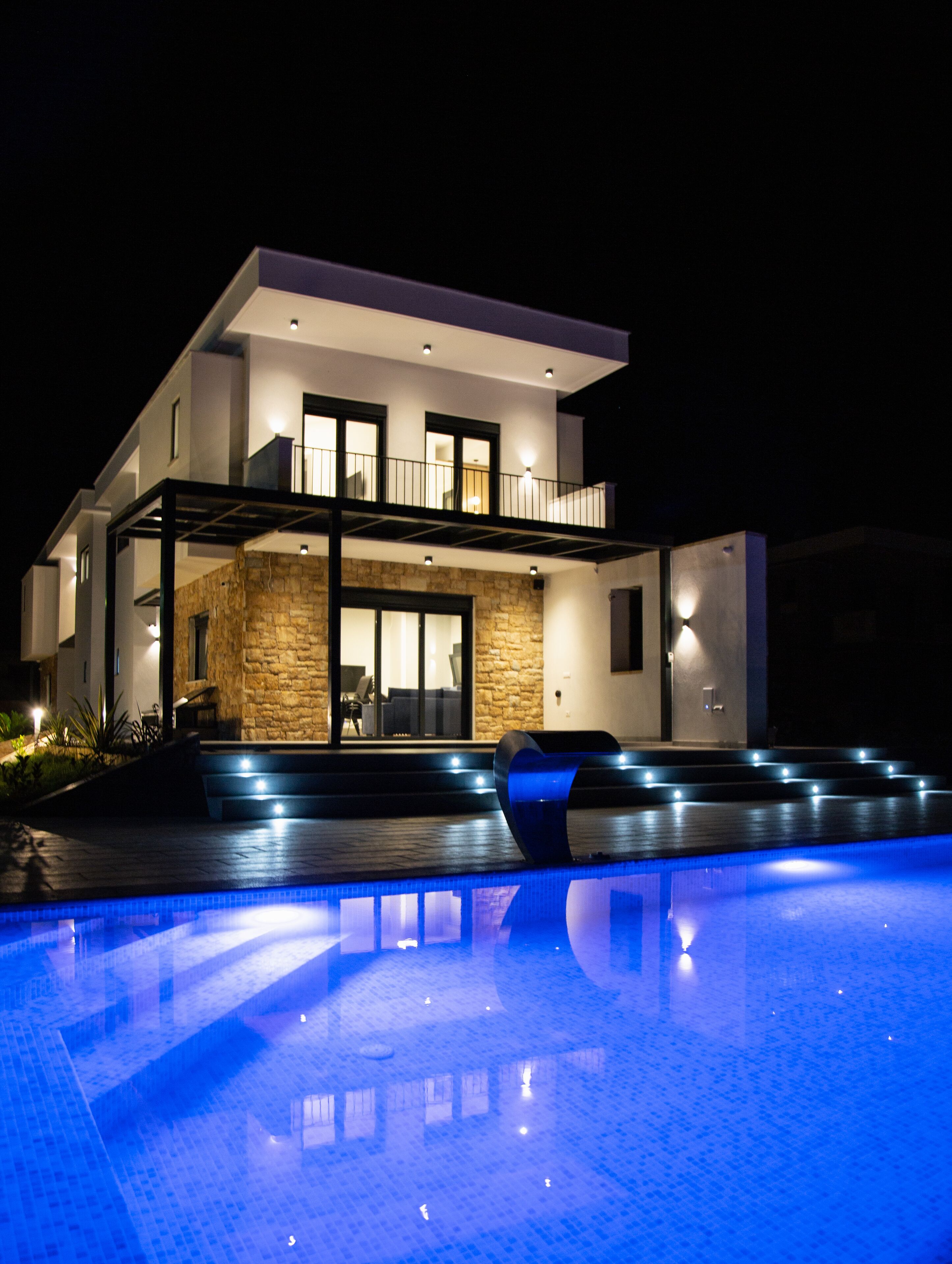 Piscine extérieure, piscine chauffée