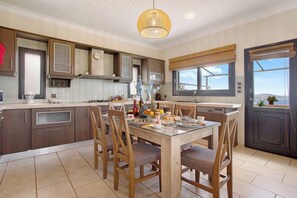 Dining - "Zante Sunset Vibes" Luxury Villa with Sea View, Private Balconies & Air Conditioning (Zakynthos)