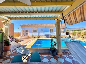 Pool - Holiday Home Villa Mansa with Mountain Views, Private Pool and Wi-Fi (Pechina)