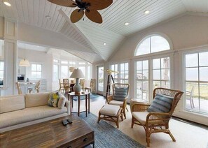 TV - Dune Eden-Executive oceanfront retreat steps from the sand! (Bald Head Island)