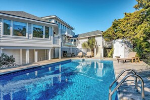 Et oppvarmet basseng