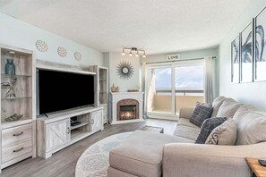 TV connectée, cheminée