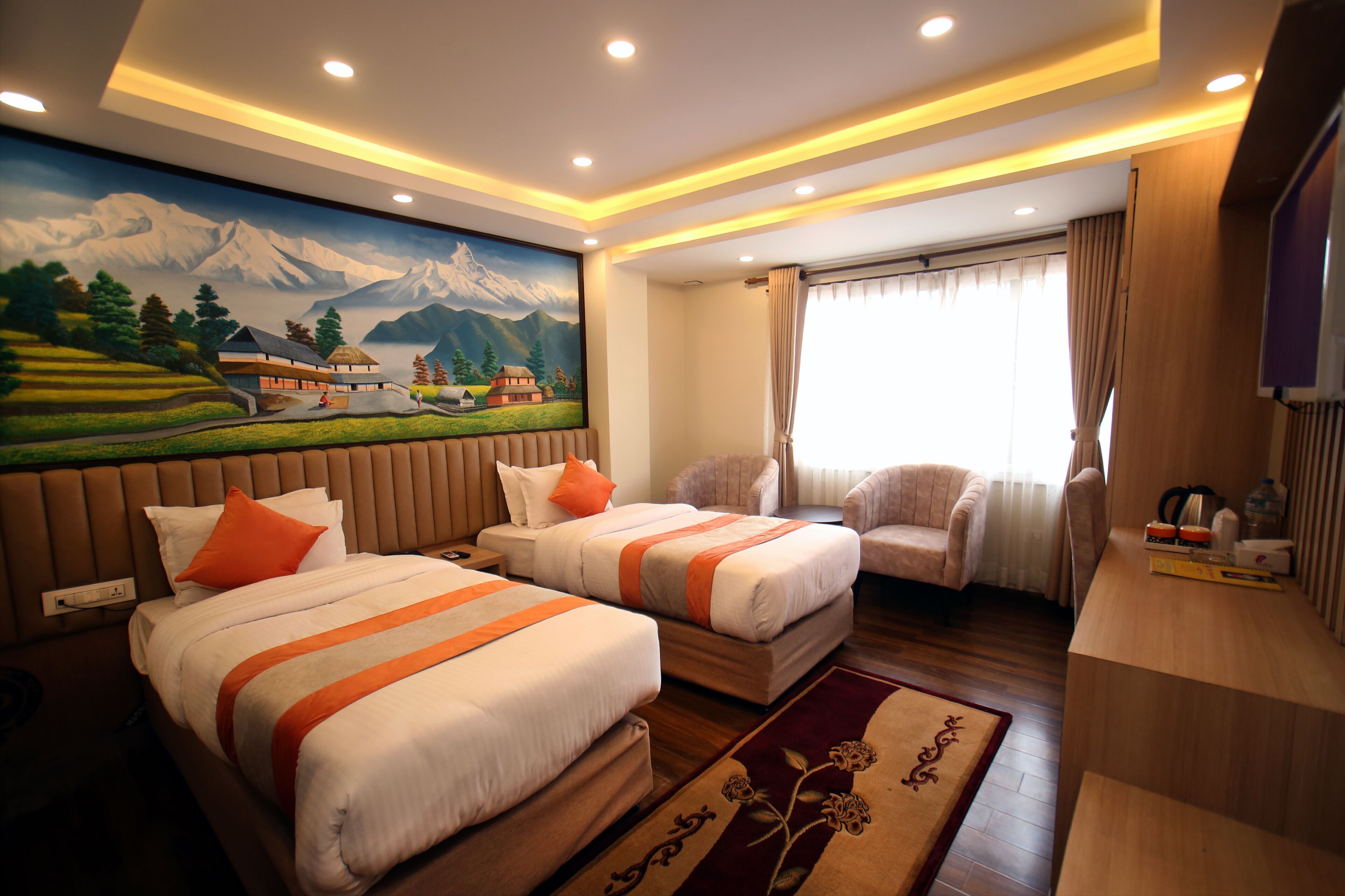 Hypo-allergenic bedding, memory-foam beds, individually decorated