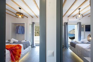 2 habitaciones, tabla de planchar con plancha y cuna de viaje 