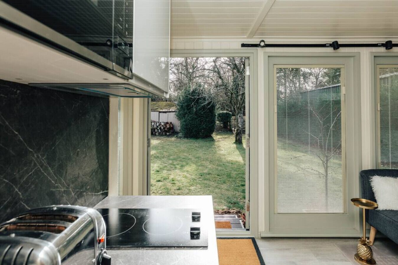 Microwave, stovetop, toaster, cookware/dishes/utensils