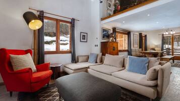 Smart-TV, Kamin, Tischfußball, Stereoanlage