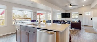 Updated home w/ free attraction tickets, private dock, deck, & amazing lake view