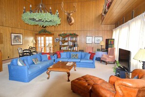 TV, fireplace, DVD player, books - Longs View - 4 bedroom house with the utilimate view (Estes Park)