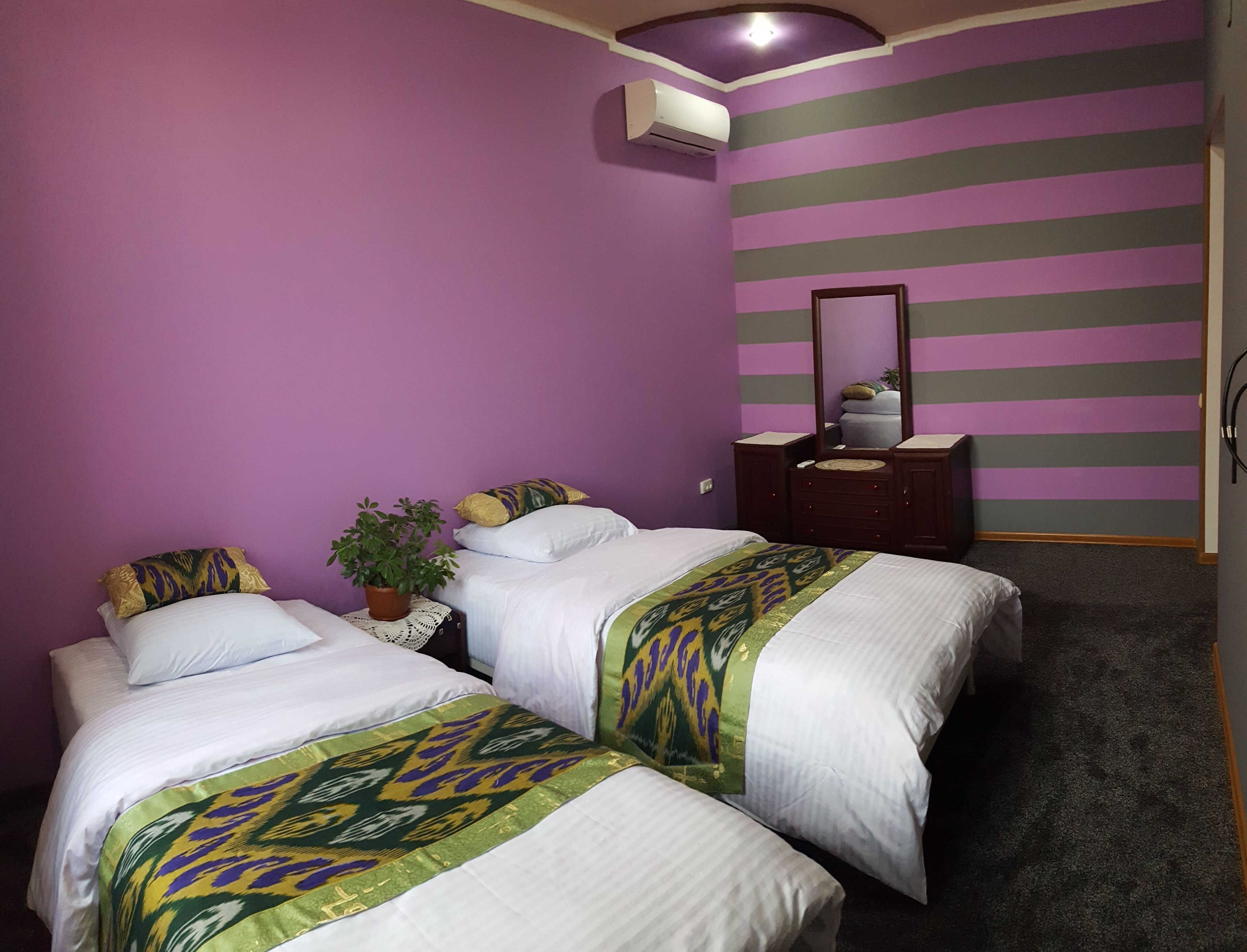 Premium bedding, individually decorated, individually furnished, desk