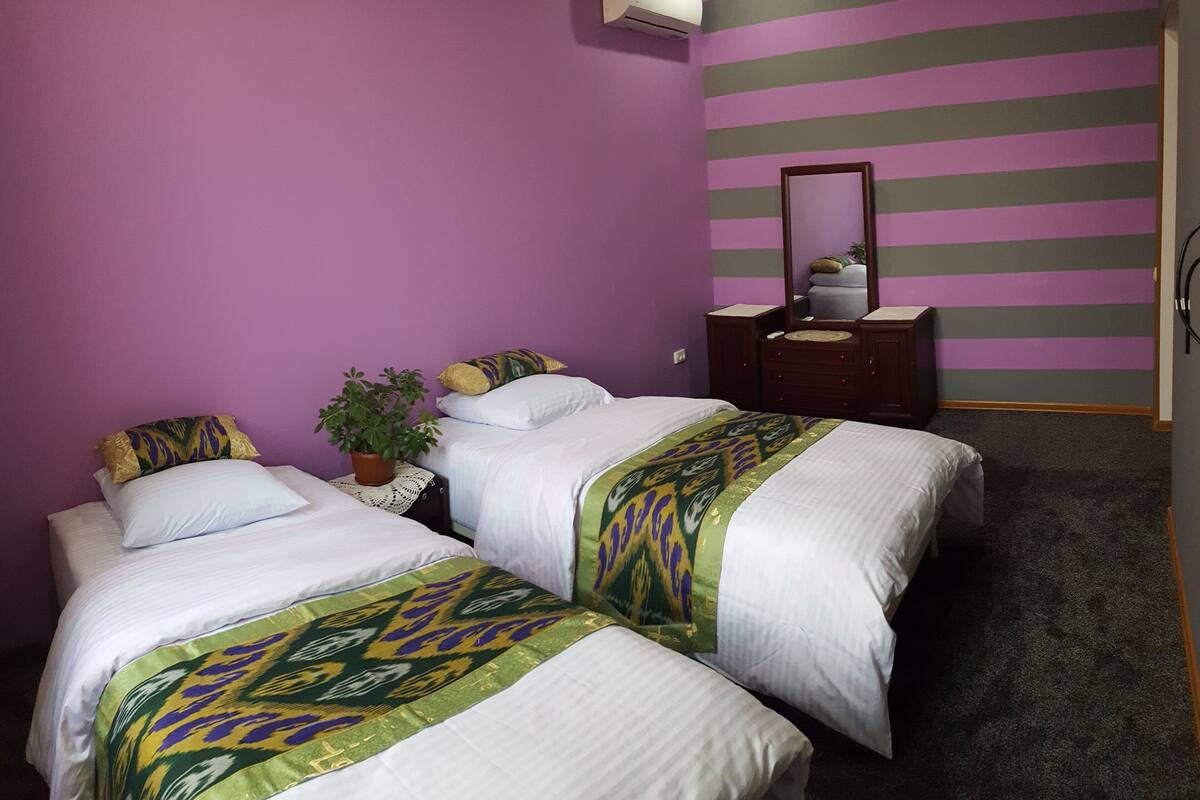 Premium bedding, individually decorated, individually furnished, desk