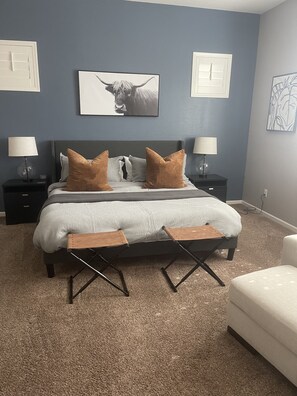 4 bedrooms, iron/ironing board, travel cot, free WiFi