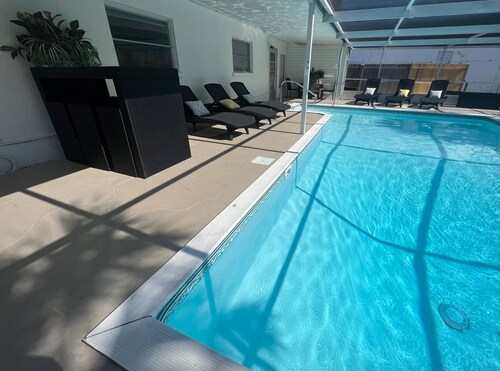 Sun & Fun! Waterfront Pool home with Dock - close to beaches - time to relax!