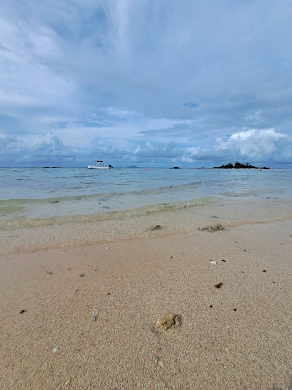 Beach nearby, white sand, sun loungers, beach umbrellas