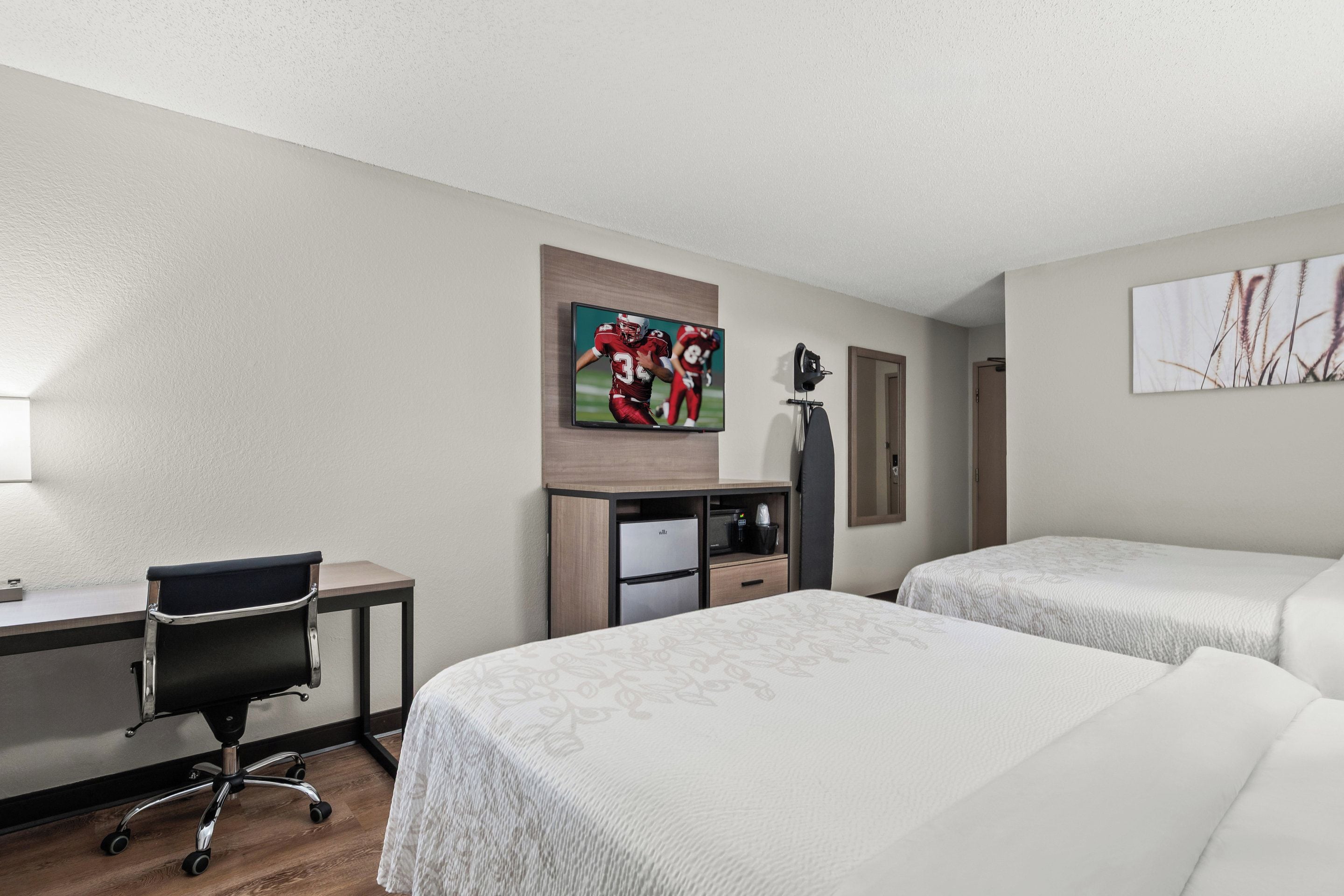 Premium Room, 2 Queen Beds (Upgraded Bedding & Snack, Smoke Free) | Blackout drapes, WiFi (free), bed sheets
