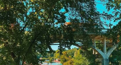 Karnau Haus at Camp Warnecke*Comal Riverfront w/ Pool*Walk to Downtown NBTX
