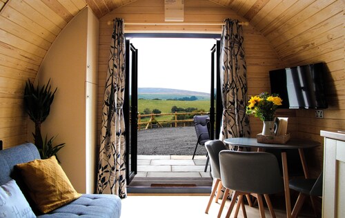 Cwm Hapus  -  Glamping Pod with Hot Tub Sleeping 4 guests, Pet Friendly