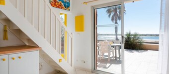 LB39 Air-conditioned bungalow facing the Grazel Beach in a residence with swimming pool