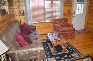 Smart TV, fireplace, video games, DVD player