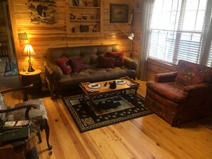 Smart TV, fireplace, video games, DVD player