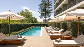 Indoor pool, seasonal outdoor pool
