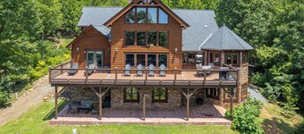 Chateau Laurel in Lake Lure: Private 5,000 Sq Ft Cabin in Blue Ridge Mountains!