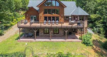 Chateau Laurel in Lake Lure: Private 5,000 Sq Ft Cabin in Blue Ridge Mountains!