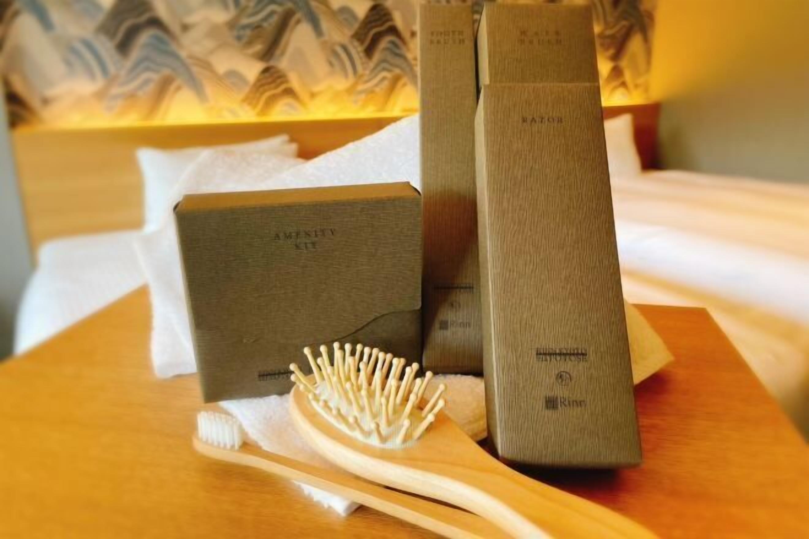 Free toiletries, hair dryer, slippers, towels