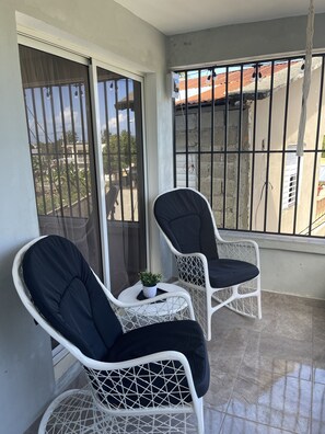 Terrace/patio - Apartment with Ac in cabrera 10 min from beaches (Cabrera)