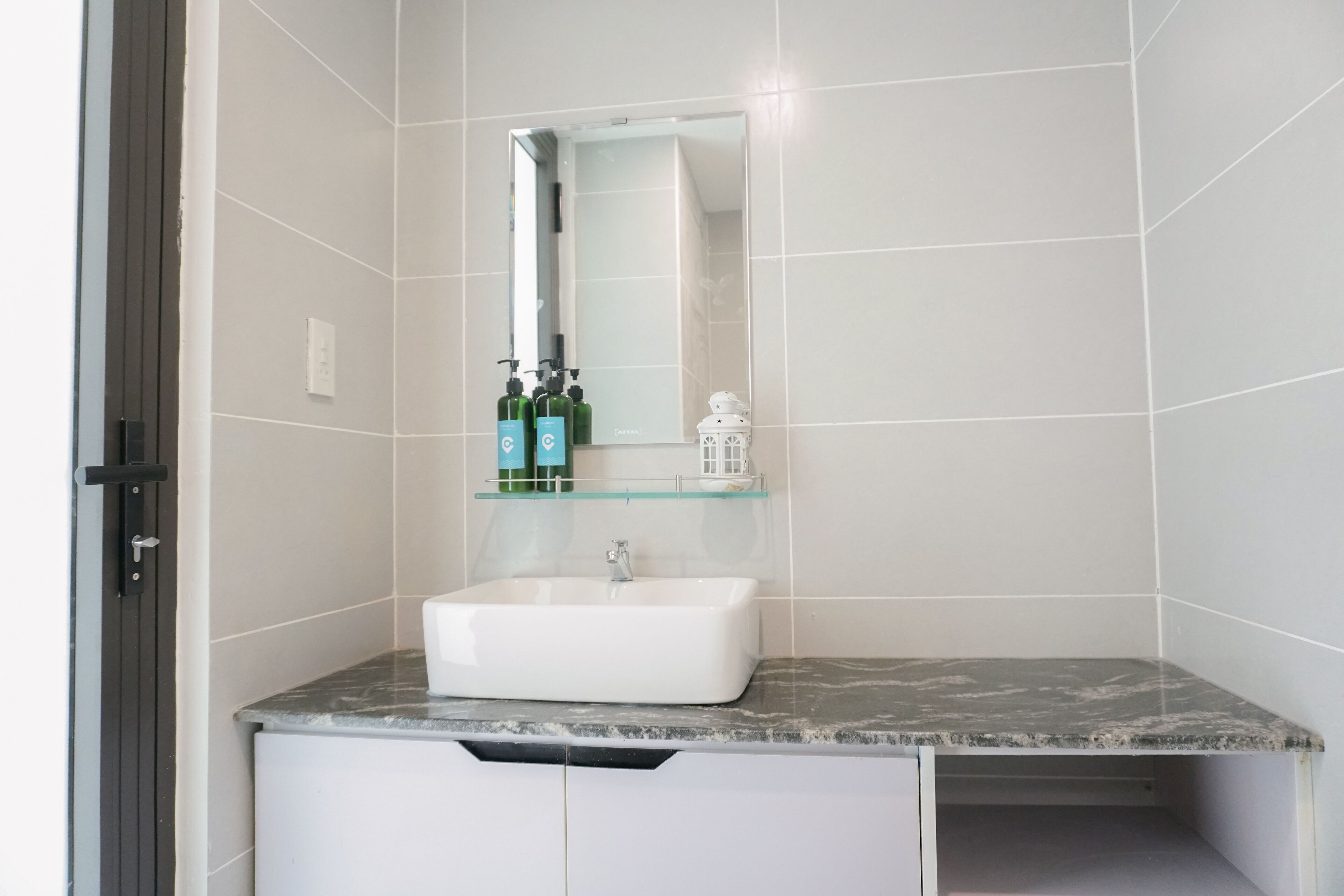 free toiletries, hair dryer, slippers, towels